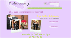 Desktop Screenshot of e-obseques.fr